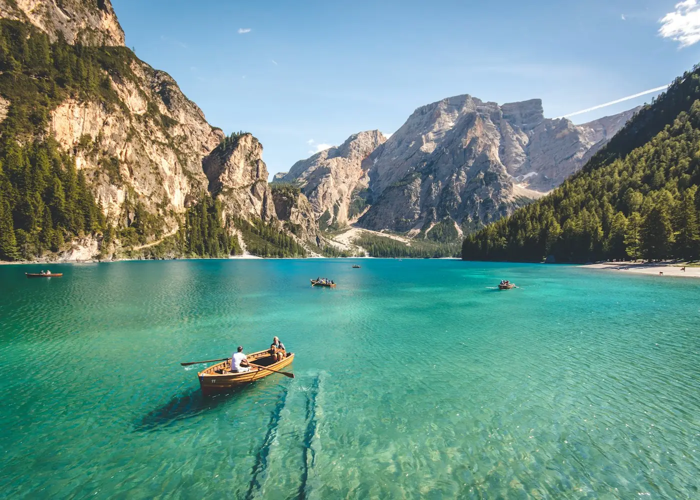 Alpine lake at dawn